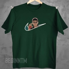 Camiseta Eren Atack bordada Shingeki no kyojin