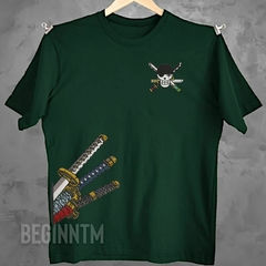 Camiseta Katana Zoro Bordada One piece Unissex - BEGINN