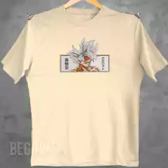 Camiseta Goku ultra instinto bordado Dragon ball