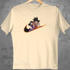 Camiseta Goku e chichi bordado Dragon Ball anime bordado