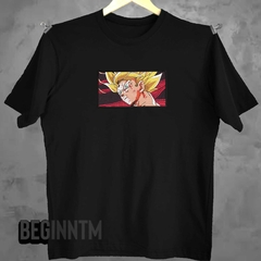 Camiseta Goku Sj2 bordada dragon ball anime