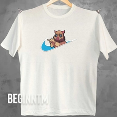 Camiseta Inosuke bordado Demon slayer Unissex
