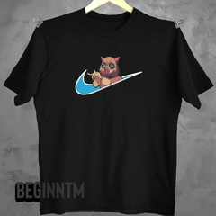 Camiseta Inosuke bordado Demon slayer Unissex