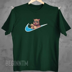 Camiseta Inosuke bordado Demon slayer Unissex
