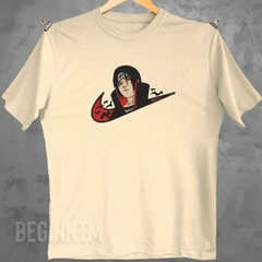 Camiseta Itachi corvos bordado Naruto anime
