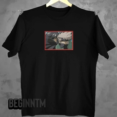Camiseta Kakashi e Itachi bordada Naruto anime