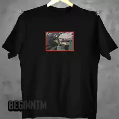 Camiseta Kakashi e Itachi bordada Naruto anime