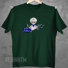 Camiseta killua zoldyck bordado hunter x hunter anime