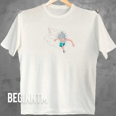 Camiseta killua zoldyck bordado hunter x hunter