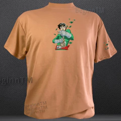 Camiseta Rock Lee Anime Naruto bordada Streetwear Oversized na internet