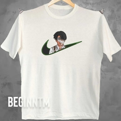 Camiseta Levi Ackerman bordado Shingeki no kiojin anime