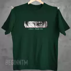 Camiseta Levi Ackerman bordado Shingeki no kiojin anime