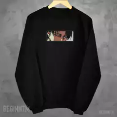 Moletom Levi ackerman Bordado Anime Shingeki