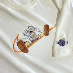 Camiseta Luffy gear 5 bordado anime One piece