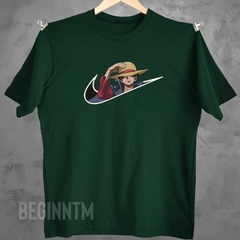 Camiseta Luffy bordado anime One piece na internet