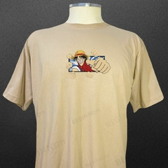 Camiseta Luffy Bordada One piece 100% algodão one piece na internet