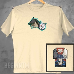 Camiseta Megumi fushiguro Bordado Jujutsu kaisen anime na internet