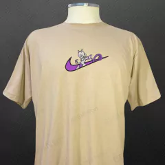Camiseta Mewtwo Bordado 100% algodão blusa streetwear pokemon na internet