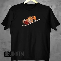 Camiseta Rengoku Bordado anime Demon slayer Kimetsu no Yaiba