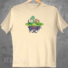 Camiseta Rick and Morty bordada Unissex