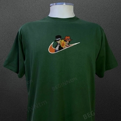 Camiseta Ace e Sanji Bordado 100% algodão blusa streetwear one piece - BEGINN