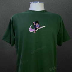 Camiseta Sasuke Bordado 100% algodão blusa streetwear naruto - BEGINN