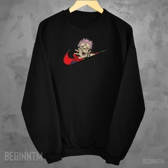 Moletom Sukuna Bordado Anime Jujutsu kaisen Suéter