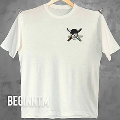 Camiseta Simbolo Zoro Bordada One piece Unissex - BEGINN