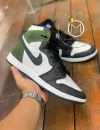 AIR JORDAN MID - Branco/Preto/Verde