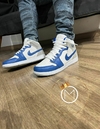 AIR JORDAN MID - Branco & Azul