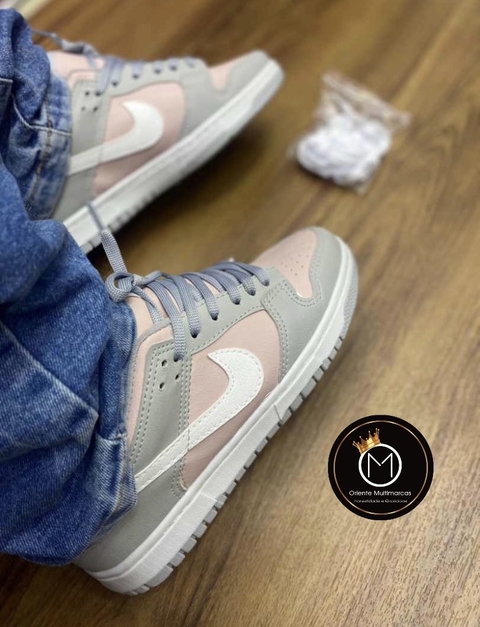 DUNK LOW - Cinza & Rosa