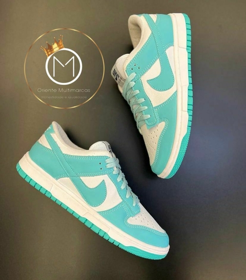 DUNK LOW - Branco & Verde Água