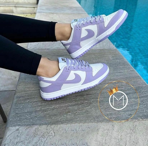 DUNK LOW - Lilás & Branco