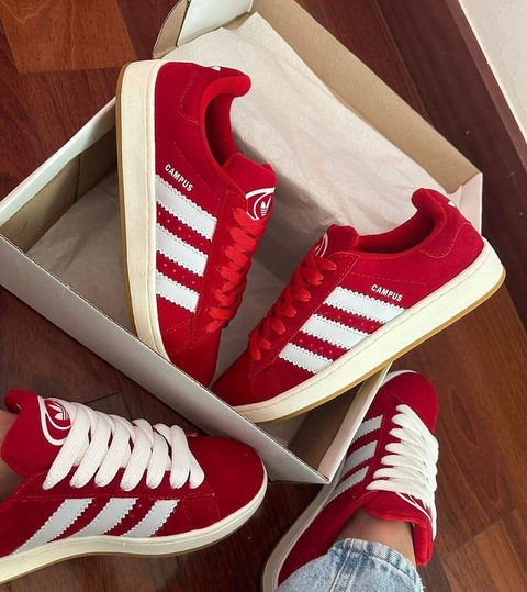 ADIDAS CAMPUS - vermelho & Branco