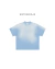 Camiseta Boxy Regular - Gradiente Azul