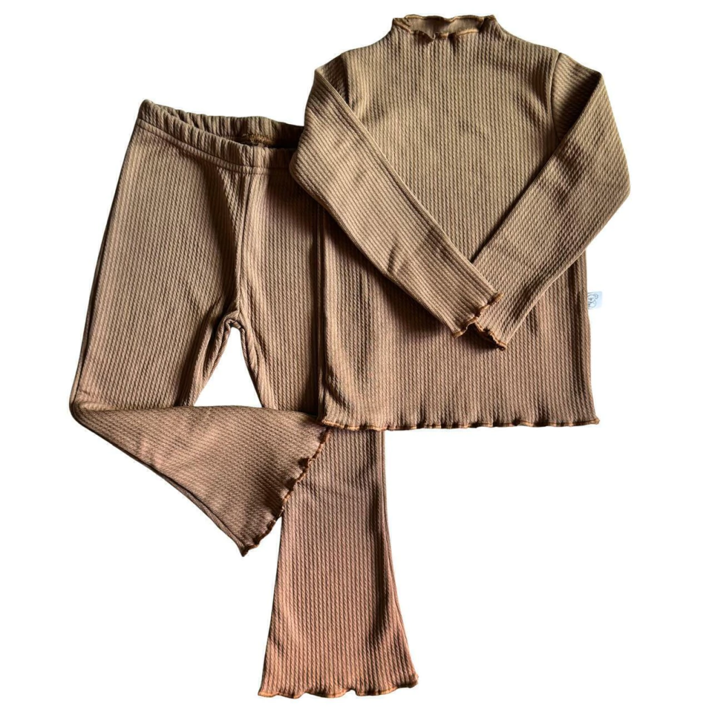Conjunto Térmico Texturizado - Marrom