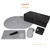 COMBO AMIGOS - 4 INDIVIDUALES MIMBRE + 4 POSAVASOS MIMBRE + ESCURRIDOR 30x15CM