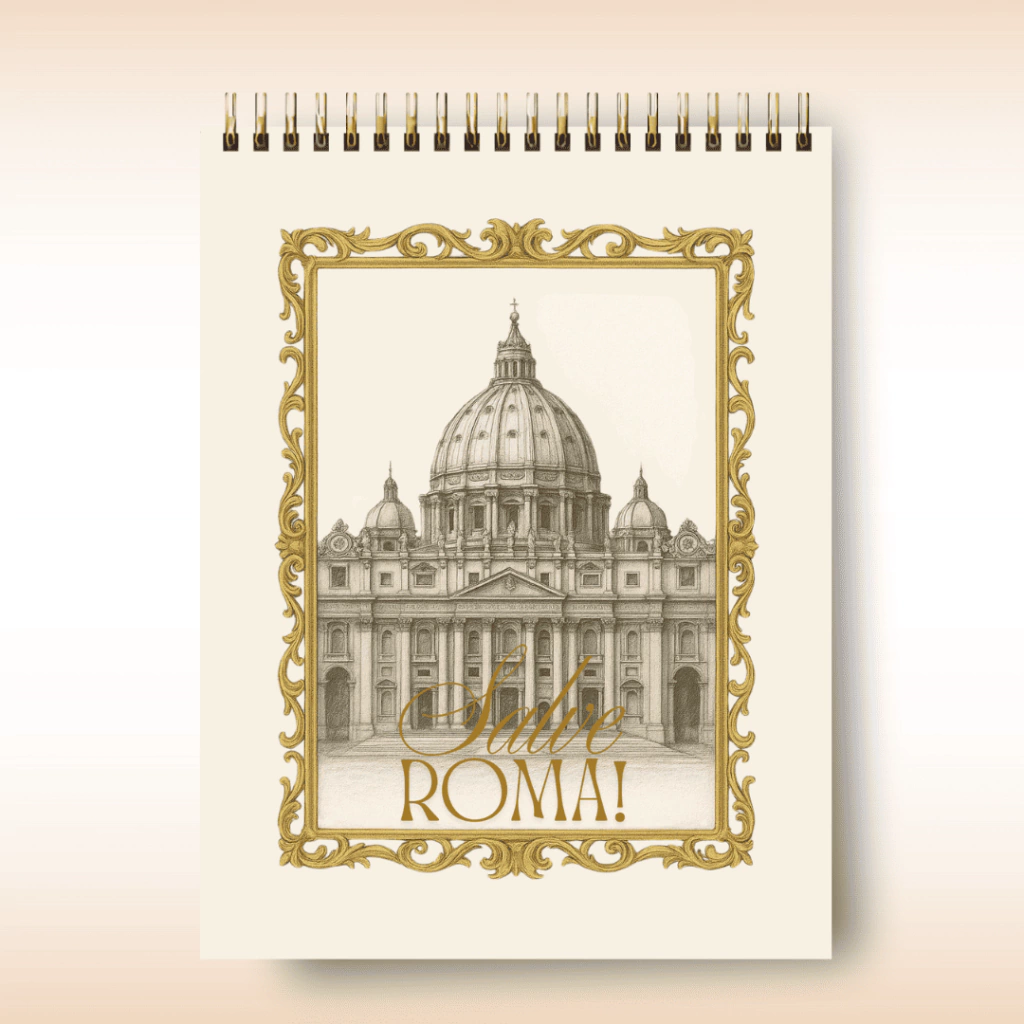 Bloco de notas Salve Roma