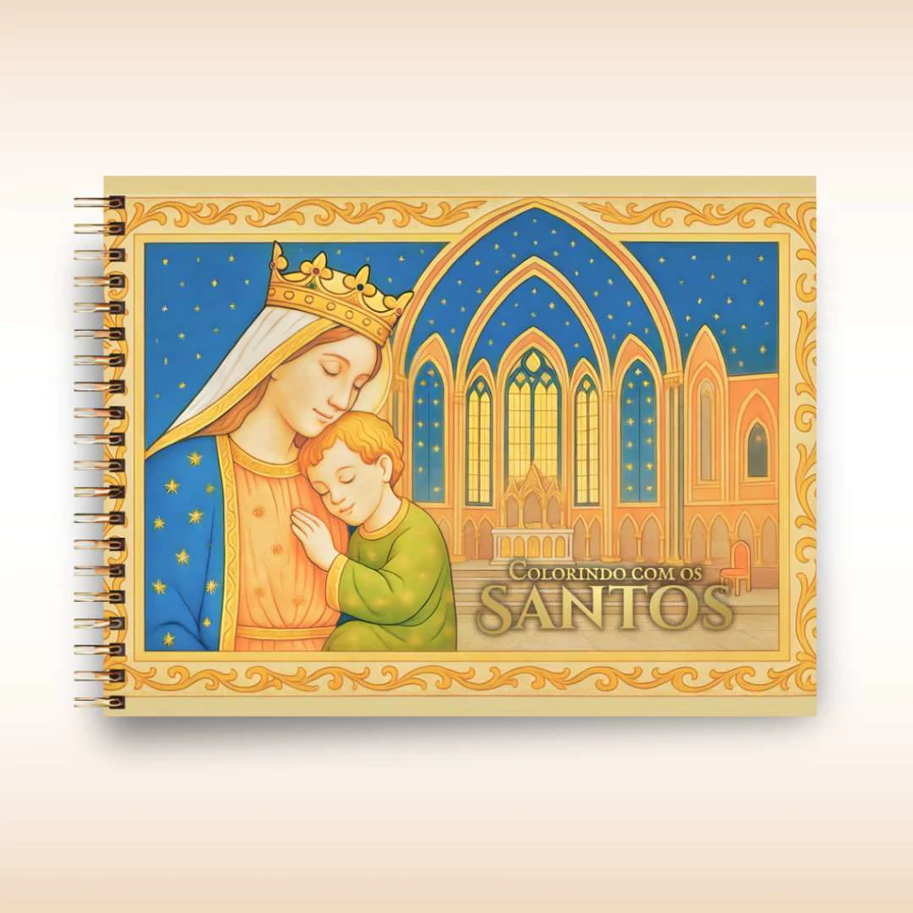 Caderno de pinturas- COLORINDO COM OS SANTOS