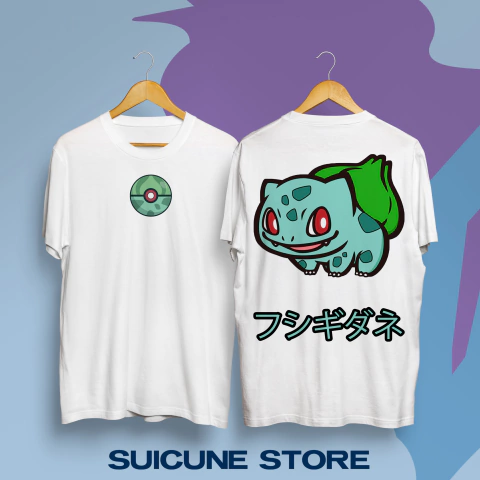 Remera Bulbasaur Doble Estampa