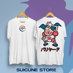 Remera Oversize Mr Mime Doble Estampa