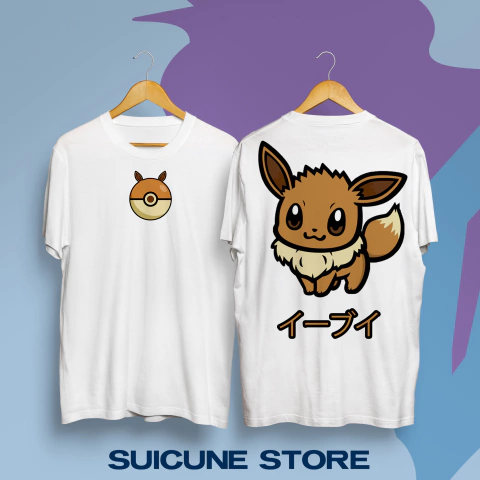 Remera Oversize Eevee Doble Estampa