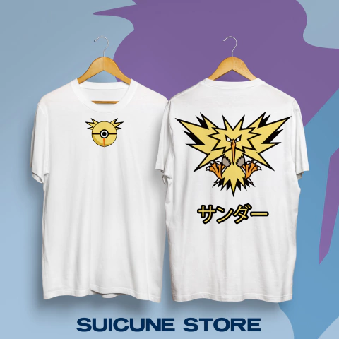 Remera Oversize Zapdos Doble Estampa