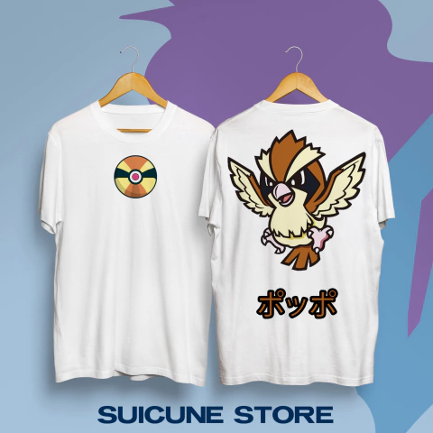 Remera Pidgey Doble Estampa
