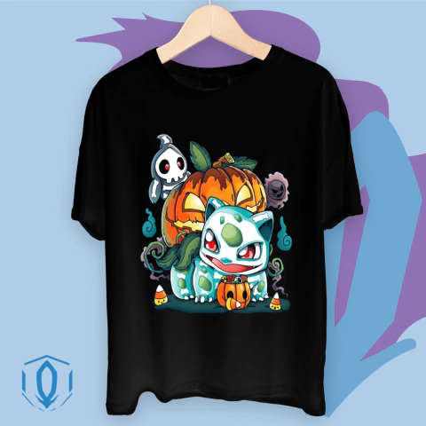 Remera Halloween Calabaza Bulbasaur 2