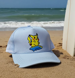 Gorra premium Celeste Pikachu Surf - comprar online