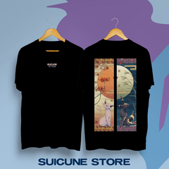 Remera Oversize Espeon y Umbreon
