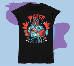 Musculosa negra Water
