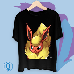 Remera Flareon Face Negra