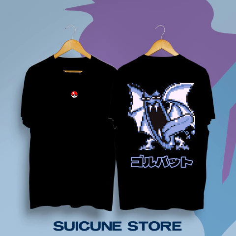 Remera Oversize Golbat Pixel Doble Estampa